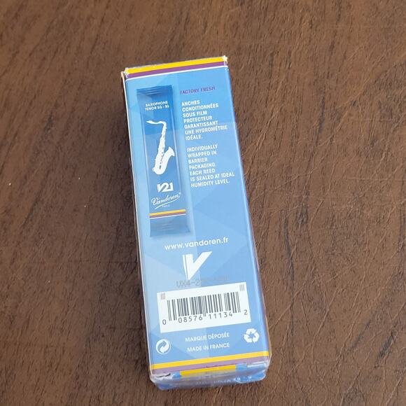 Vandoren V-21 Tenor Saxophone 3 Sib -Bb Reeds set of 4 New, sealed - Picture 2 of 7